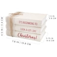thumbnail image 6 of AuldHome Design Christmas Faux Book Stack; Decorative Holiday Book Set w/ Burlap Ribbon Wrap, 6 of 8