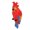 Red, variant on Nieyigj Parrot Figurines Aquarium Ornament Simulation Innovative Hand Crafted Colorful Resin Fish Tank Pendant Decor Cute Submersible Accessory (White, 5.12 inches / 13 cm)