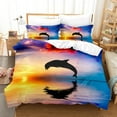 thumbnail image 1 of Home Bed Set Quilt Cover Set Sea Turtle Painting Bedding Cover Suit Boy Man Luxury Home Bed Clothes, 1 of 6