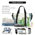 thumbnail image 4 of Travel Duffle Bag Cartoon Cactus Travel Tote Bags Carry on Luggage Waterproof Weekender Bags with Top Handle Adjustable Shoulde Strap for Travel Gym, 4 of 5