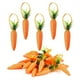 thumbnail image 5 of .95 Inch Easter Carrot Hanging Ornaments Artificial Easter Foam Glitter Carrots 10pcs, 5 of 8