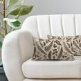 thumbnail image 6 of Brown Leaf Plant Lumbar Pillow Covers 12X20 Inch Set of 2 Tropical Fern Herbs Botanical Leaves Floral Decorative Pillow Cases Vintage Cushion Case Farmhouse Home Decor for Couch Sofa Outdoor, 6 of 6