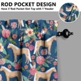 thumbnail image 5 of Kitchen Curtains 36 Inch Short - 3 Panel Set, Cute Horse Pony Print, Rod Pocket Window Curtain, 100% Polyester for Farmhouse, Retro Rural Kitchen, Easy Wash, 5 of 6