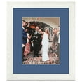 thumbnail image 2 of ArtToFrames 12x14" Matted Picture Frame with 8x10" Single Mat Photo Opening Framed in 1.25" Off White Wash on Ash and 2" Royal Mat (FWM-4098-12x14), 2 of 8