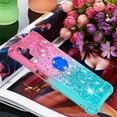 thumbnail image 5 of Glitter Case for Samsung Galaxy A13 5G, Bling Sparkle Colorful Gradient Quicksand Soft TPU Liquid Cover Case with Ring Stand for Samsung Galaxy A13 5G/ A04S/ M13 5G/ A04 4G JB-Pink Green, 5 of 14