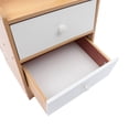 thumbnail image 3 of DENEST End Side Table Tall Nightstand with Drawer Storage Shelf for Bedroom Living Room, 3 of 24