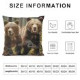 thumbnail image 5 of Hunting Bear Pillow Covers Inch Set of Throw Pillow Covers for Toddler, Cushion Covers,Cute Bear Natural Decorative Pillow Covers for Sofa Couch, 5 of 5