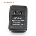 thumbnail image 1 of Convertisseur de Tension AC 220V à 110V Adaptateur 20W Transformateur de Voyage Régulateur, 1 of 4