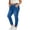 Blue, variant on Plus Size Crossover V Waist Stretch Skinny Jeans for Women Elastic Slim Ankle Denim Long Pants with Pockets