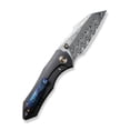 thumbnail image 2 of WE Knife High-fin Frame Lock 22005-DS1 Damasteel Black Titanium Pocket Knives  Cuchillo, 2 of 4