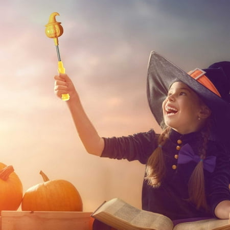 

Seebayas New Halloween Decorations for Kindergarten Children Hand Stick toy Night Light Gift Photo Props Pumpkin Decor Halloween Decorations Clearance