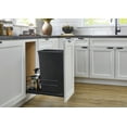 thumbnail image 6 of Rev-A-Shelf 53WC-1550SCDM-118 50 Qt Pullout Waste Container Trashcan, Black, 6 of 9