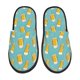 thumbnail image 1 of Fotbe Beer Pantuflas Peludas para Mujer con Estampado, Zapatillas de Peluche, Zapatos de Invierno para Casa, Uso Interior y Exterior-Large, 1 of 8