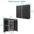 thumbnail image 2 of VIPEK S3C Heavy Duty Portable Closet, Adjustable Shoe Rack Wire Shelf, Custom White Rack with Black Cover, 2 of 7