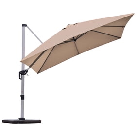 11ft Outdoor Patio Umbrella With Heavy Duty Base Large Cantilever Umbrella Windproof Offset Umbrella Sun Umbrella For Garden Deck Pool Patio Gray Walmart Com Walmart Com