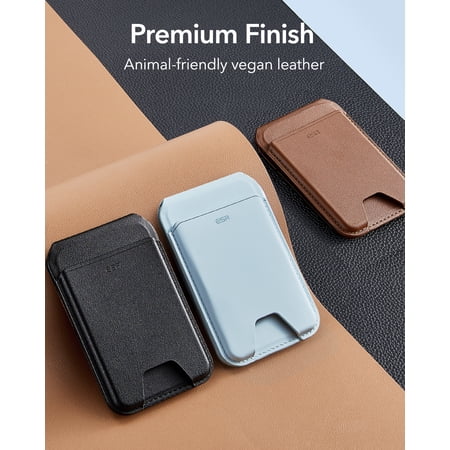 ESR MagSafe カードケース 5枚カード 角度調節可能スタンド付き iPhone用 スタンドウォレット iPhone 17/16/15/14/13/12シリーズ用 Mini非対応