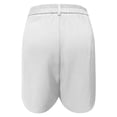 thumbnail image 4 of JIAYUE Women's Shorts Bermuda Solid Color Summer Elastic High Waisted Wide Leg Business Casual Dressy With Pockets Fashionable Female Bottoms, 4 of 6