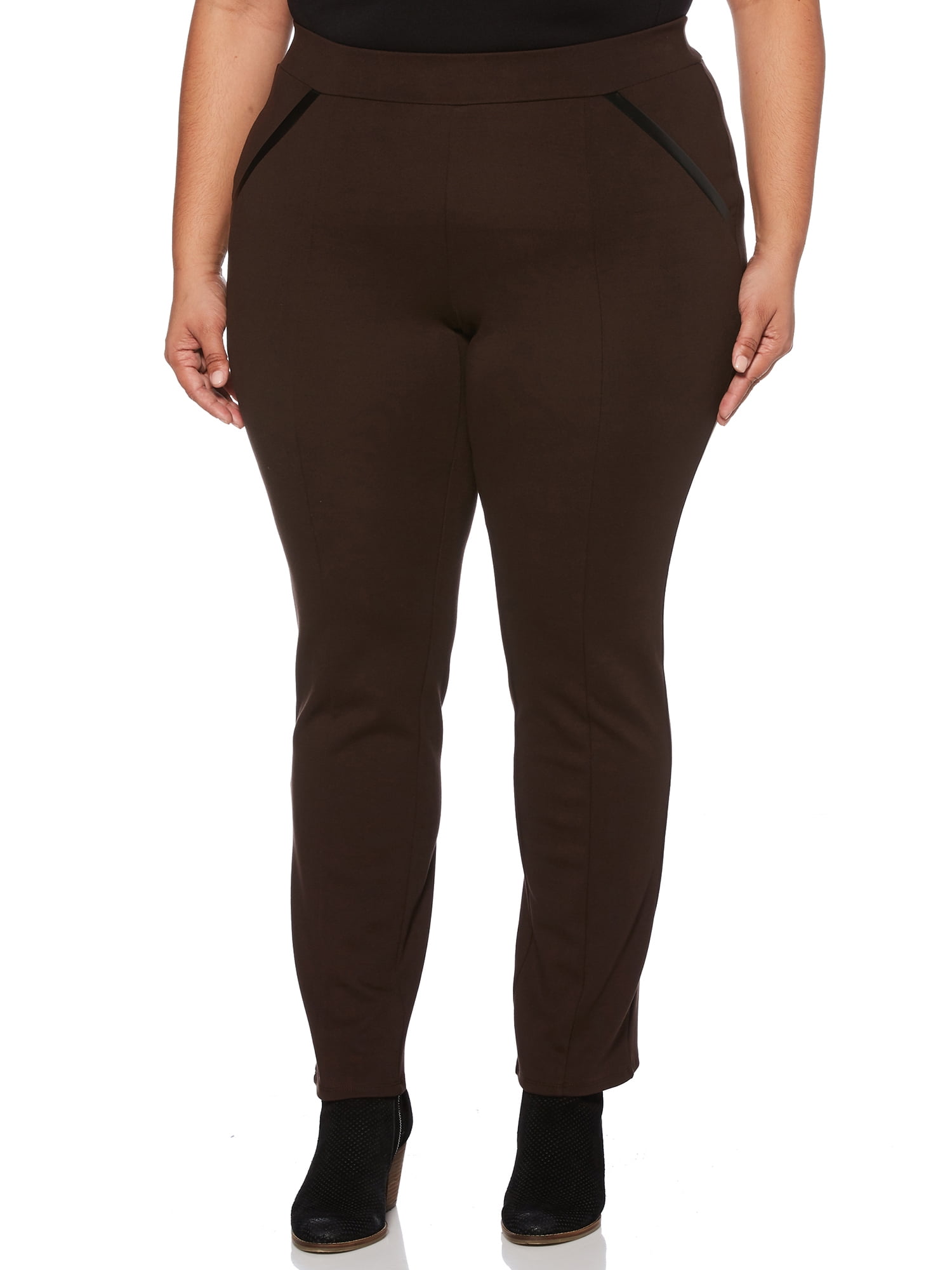 Rafaella Rafaella Women's Plus Size Pull On Slim Leg Tech Ponte Pant