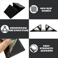 thumbnail image 3 of Surpdew 2 Pcs Pet Gate Support Feet Freestanding Dog Gates Stabilizer Feet Plastic Triangle Reinforcement Fitting Dog Panel For Configurable Isolation Fence Free Standing Pet Gate Fence Black, 3 of 6