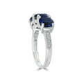 thumbnail image 3 of 3 3/4ct Diamond & Synthetic Blue Sapphire Ring 10K White Gold 3- Stone, 3 of 3