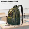 thumbnail image 7 of DISNIMO Panda Book Printed Kids Backpack for Girls Boys 17 Inch Lightweight Schoolbag with Front Pockets Large Capacity School Backpack for Elementary Middle Students, Back to School Supplies, 7 of 7