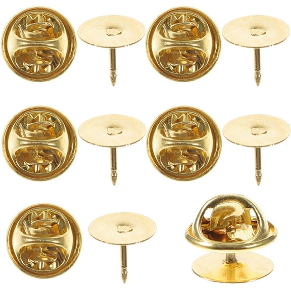 LEORX Locking Pin Back Golden 50 Sets 1.00X1.00X1.00In Diy Craft Making