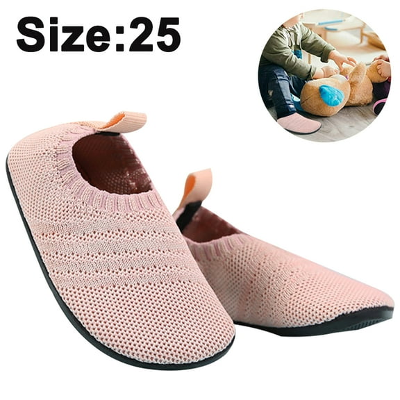 Kids Toddler Slippers Baby House Shoes for Boys Girls Athletic Socks with Indoor Outdoor Lightweight Non-Slip Rubber Sole