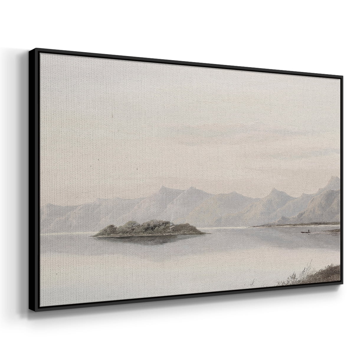 Vintage Landscape-CCCXXXVII By Wexford Home Framed in Black Wood Gallery Wrapped Canvas 25 in. x 37 in.