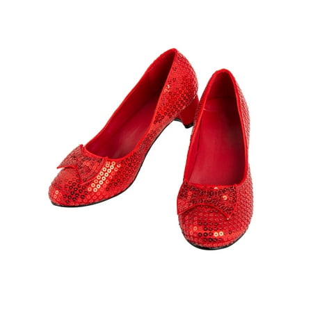 

Girl s Red Sequin Pump