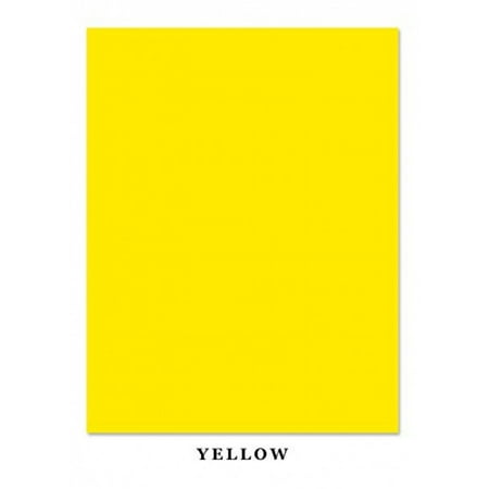 Bright Color Card Stock Paper, 65lb. 8.5 X 11 Inches - 50 Sheets - Yellow