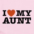 thumbnail image 2 of CafePress - I Love My Aunt Infant Bodysuit - Baby Light Bodysuit, Size Newborn - 24 Months, 2 of 4