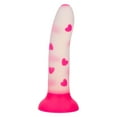 thumbnail image 2 of California Exotics Glow Stick Heart 6" Silicone Dildo with Suction Cup, Pink, 2 of 9