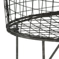 thumbnail image 5 of Woven Paths Vintage Iron Laundry Basket with Wheels, 24.75" x 27", Black, 5 of 12
