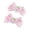 Pink, variant on 2PCS Lovely Punk Sweet Hairpins Feature Lovely Strawberry Print And Ribbon Bowknot Detail Stylish Headwear