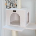thumbnail image 6 of Armarkat Real Wood Cat Tree & Condo Scratching Post Tower, Ivory, 57" Ivory, 6 of 6