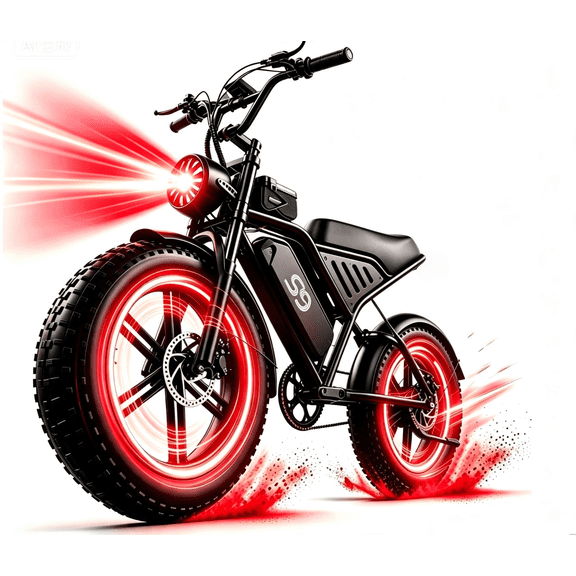 AZHAR S9 Electric Bike for Adults, Peak 1500W 48V 20Ah, 16" Fat Tire Ebike, E-Mountain Bicycle, UL2849