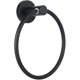 thumbnail image 1 of Toallero, soporte de anillo de toalla de acero inoxidable redondo montado en la pared con anillo de toalla esmerilado negro para baño, cocina Xemadio YQ-0863, 1 of 9