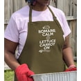thumbnail image 3 of ThisWear Romaine Calm Lettuce Carrot On Funny Apron for Kitchen Cooking Two Pocket Apron for Women and Men Military Green, 3 of 7