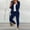 Navy, variant on Joau Blazer Sets Women 2 Piece Outifits Open Front Lapel Blazer Jackets and Drawstring Slim Fit Pants Elegant Business Casual Office Suit Set