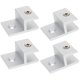 thumbnail image 1 of unbranded 5Ud Clips Ajustables Para Estante De Vidrio En Aleación De Aluminio Resistente Plata, 1 of 8