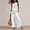 White women two piece set a1, variant on BRELIL Women Sleeveless Peplum Top Wide Leg Pants Two Piece Set Casual Boho Beach Loose Matching Outfits Solid Summer Vacation Travel Lounge Tracksuit, Wine M