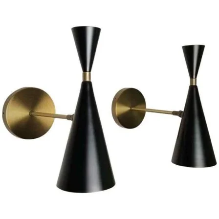 Mid Century Modern Adjustable Wall Lamp – Monolith Style Enamel Reading Light Fixture