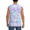 thumbnail image 4 of Disketp Rainbow Scales Sleeveless Tshirts For Men, Muscle Shirts For Men Dry Fit Tank Top-Small, 4 of 8
