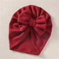 thumbnail image 2 of Seyurigaoka Newborn Baby Girls Boys Cute Turban Hat Classic Bow Knot Beanie Cap Stretchy Head Wrap for Infant Kids, 2 of 2