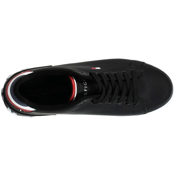 Zapatilla Tommy Hilfiger Rezz para hombre negra de piel vegana