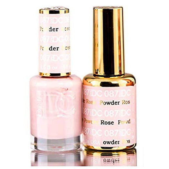 DÚO DE ESMALTE DE GEL DND DC Neutrals, 0.5 oz de barniz en gel + tono a juego