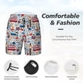 thumbnail image 3 of Fuzoiu London Symbols1 Print Men's Swim Shorts,Quick-Dry Double-Layer Swim Trunks,Board Trunks,Beach Shorts Swimwear Bathing Suits-Medium, 3 of 6