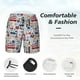 thumbnail image 3 of Balery London Symbols1 Bañador para hombre, shorts de playa de secado rápido con entrepierna y forro de compresión-3X-Large, 3 of 6