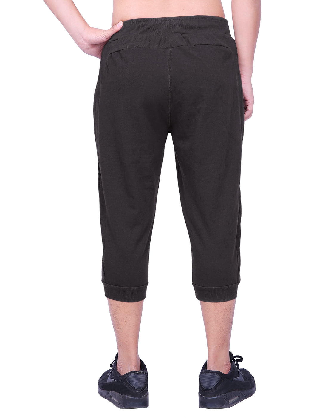 HDE Mens Workout Jogger Casual Waistband Sport Training Cuffed Yoga