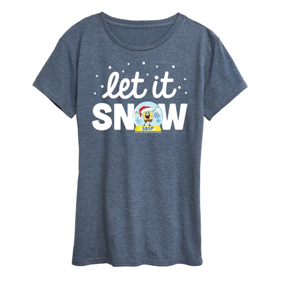 SpongeBob SquarePants - Let It Snow - Women's Lightweight French Terry Pullover